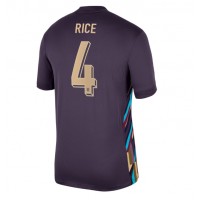 Camisa de Futebol Inglaterra Declan Rice #4 Equipamento Secundário Europeu 2024 Manga Curta